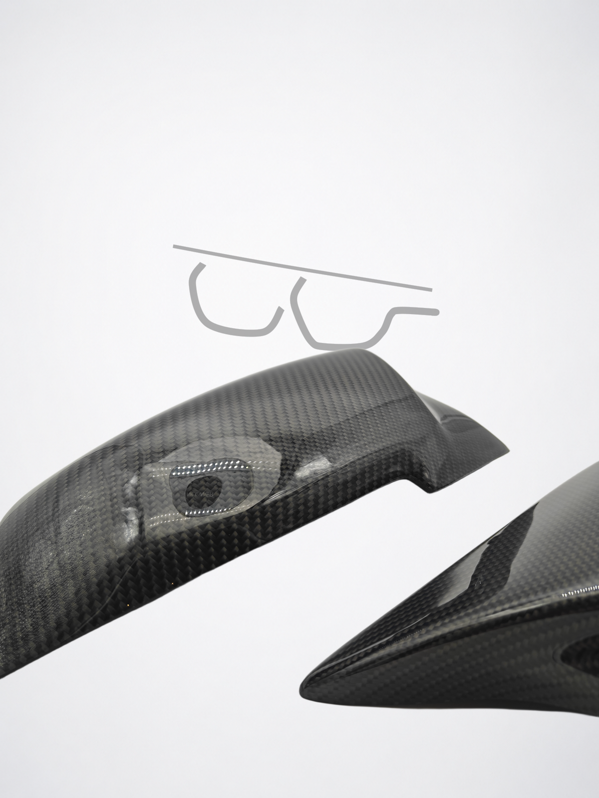 BMW F30 M Performance-Style Carbon Fiber Mirror Caps