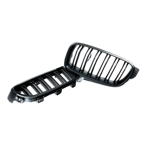 BMW F30 Double slotted Gloss Black Front Grille Set – Monaco Auto