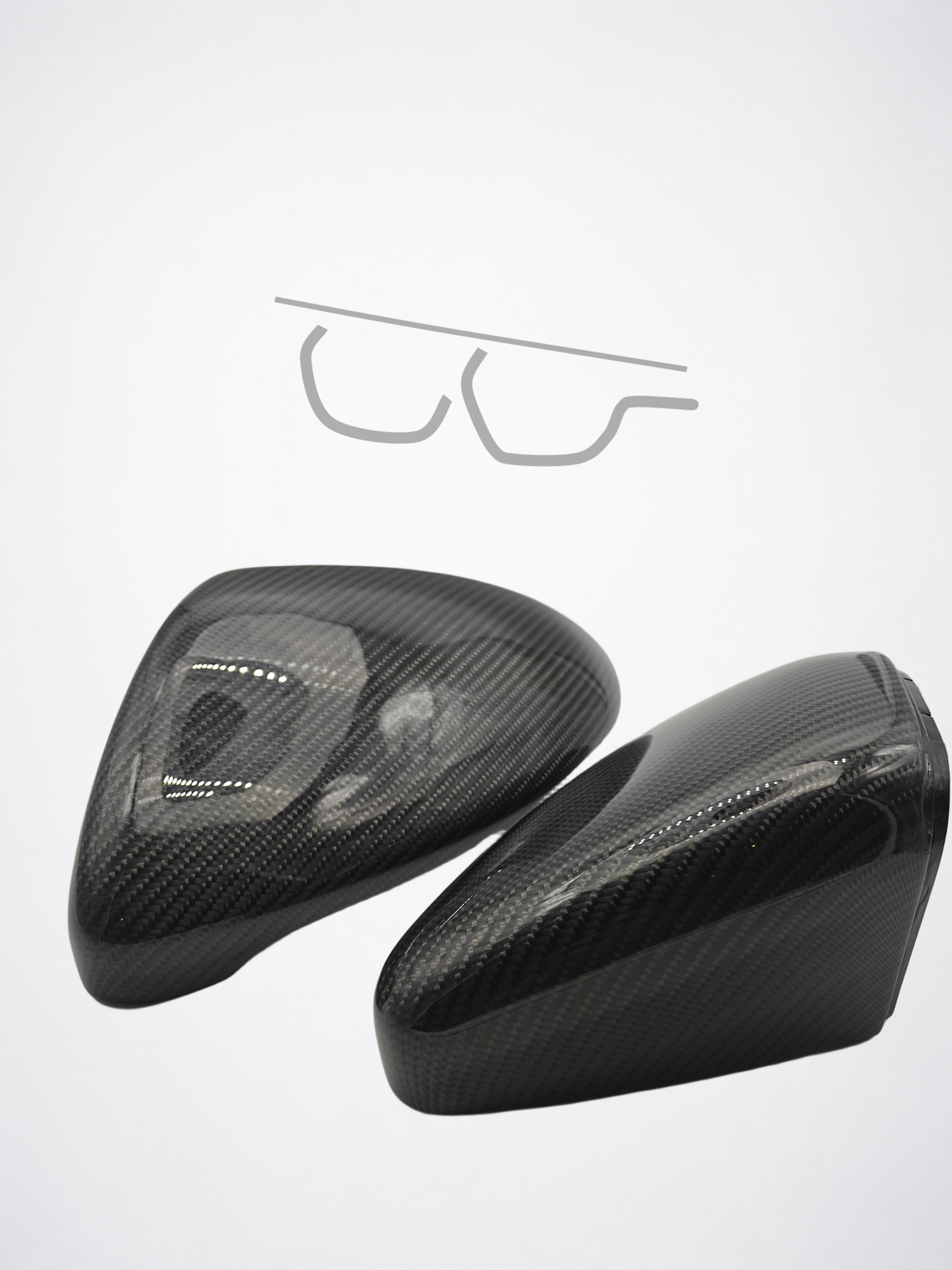 Volkswagen MK7/MK7.5 Carbon Fiber Mirror Caps