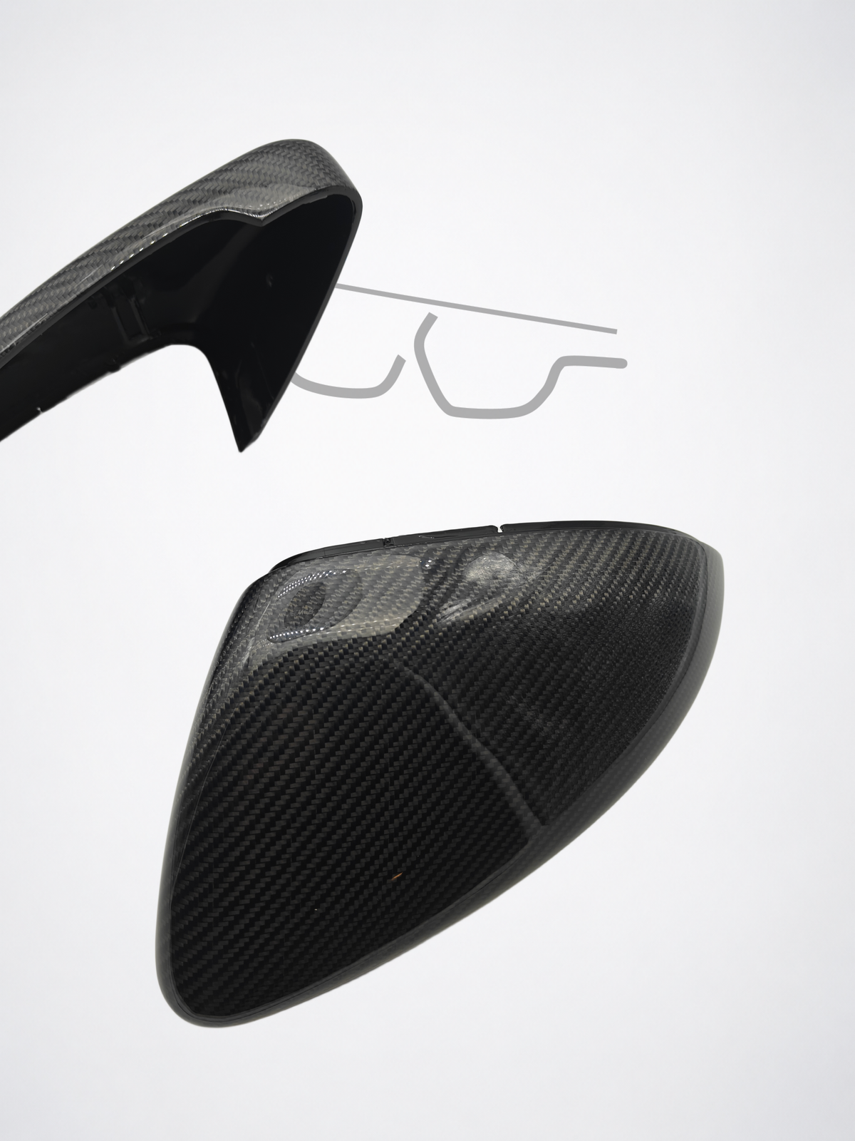 Volkswagen MK7/MK7.5 Carbon Fiber Mirror Caps