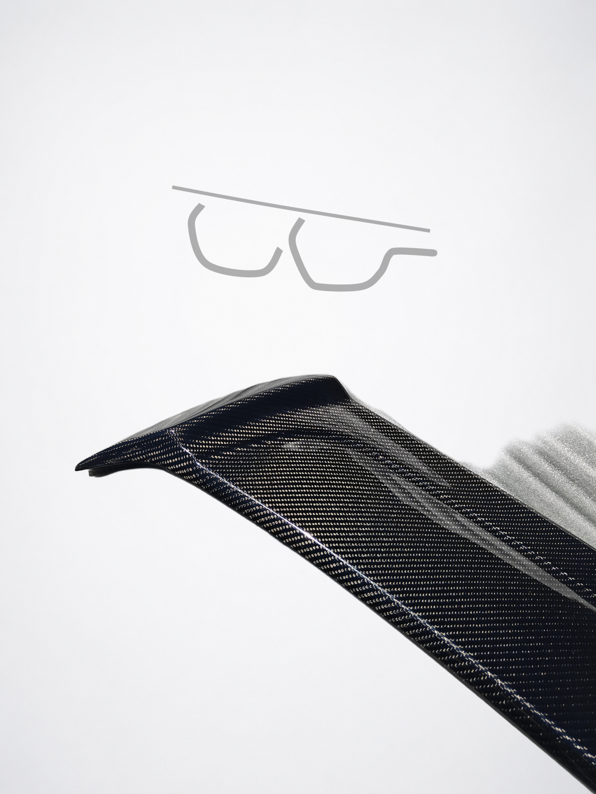Volkswagen MK7/MK7.5 OSIR-Style Carbon Fiber Roof Spoiler