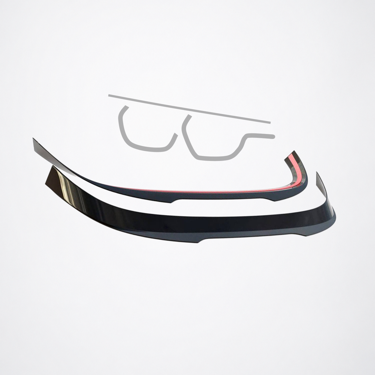 Volkswagen MK8 V2 Maxton-Style Add-On Roof Spoiler
