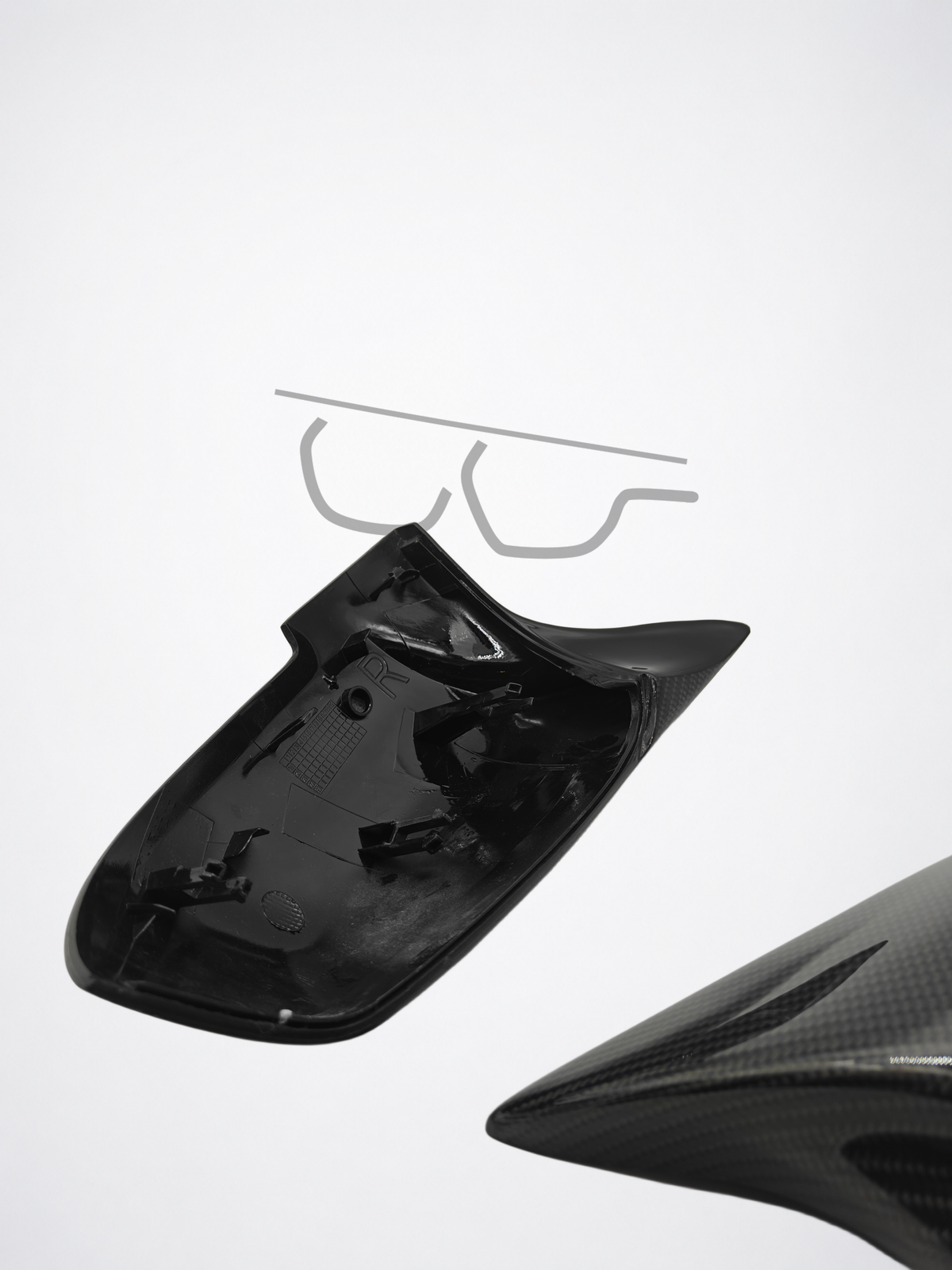BMW F30 M Performance-Style Carbon Fiber Mirror Caps