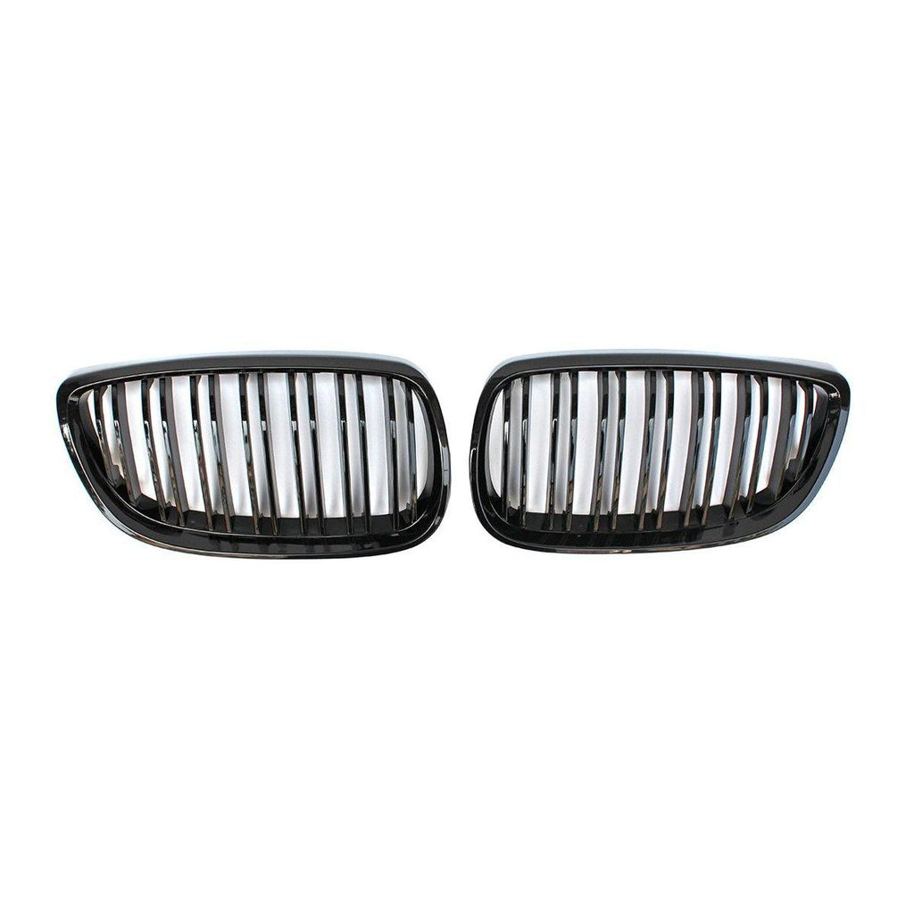 BMW Double Slotted Gloss Black E92/E93 Replacement Front Grille Set – Monaco Auto