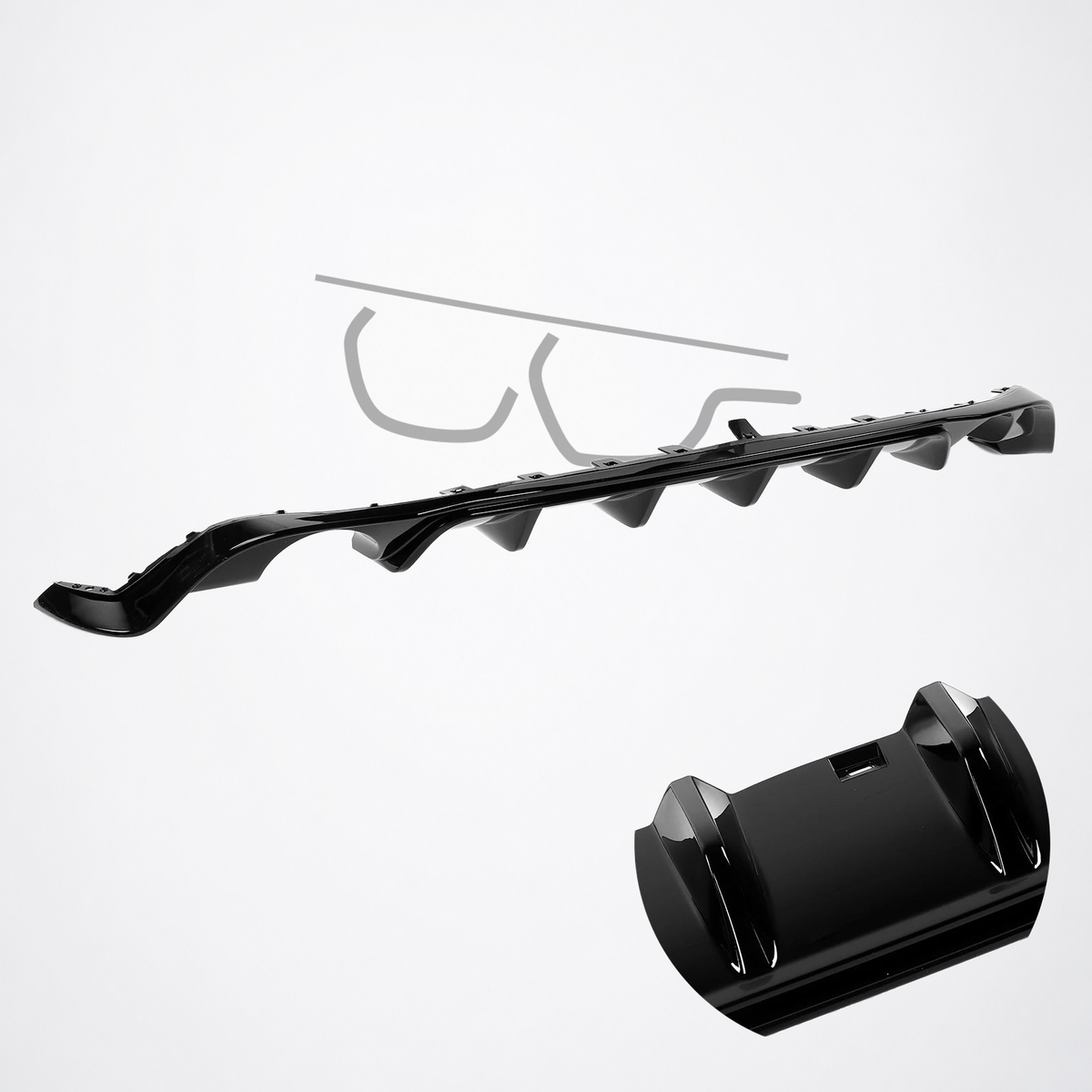 Volkswagen MK7.5 TCR-Style Rear Diffuser