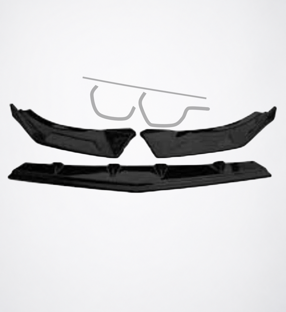 Volkswagen MK8 Golf R 3-Piece Front Lip – Monaco Auto